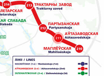 карта станции метро Автозаводская