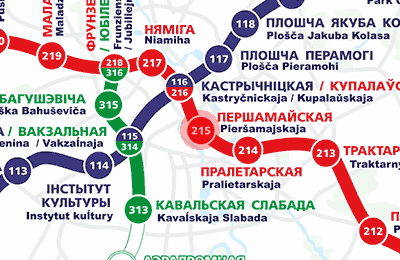 карта станции метро Первомайская