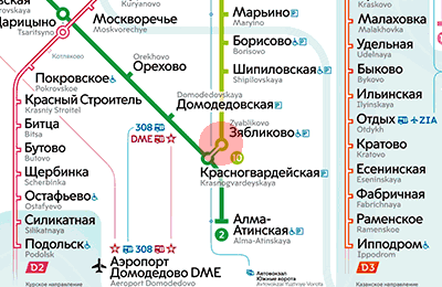 карта станции метро Зябликово